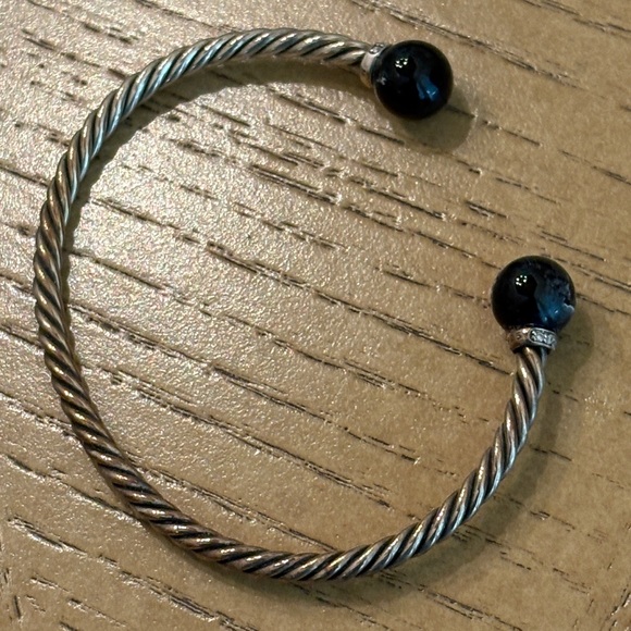 David Yurman Solari Bracelet with Diamonds and Black Onyx size medium - Picture 8 of 15